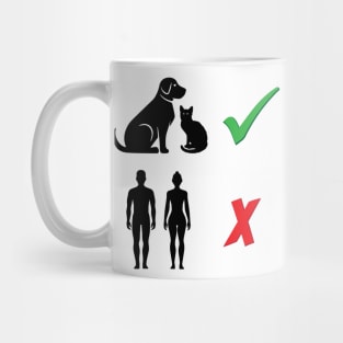 I love dogs it's people that annoy me Mug